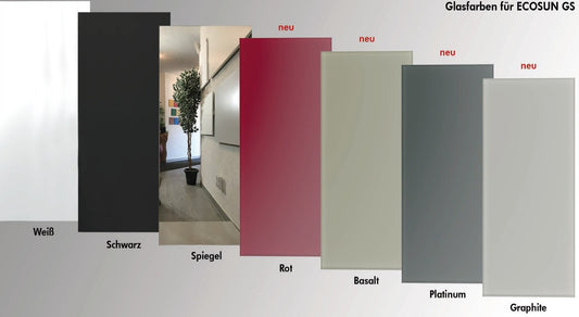 Infrarot - Glasheizung Rahmenlos / mit Rahmen